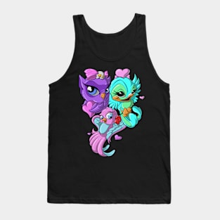 Love Birds Hearts Tank Top